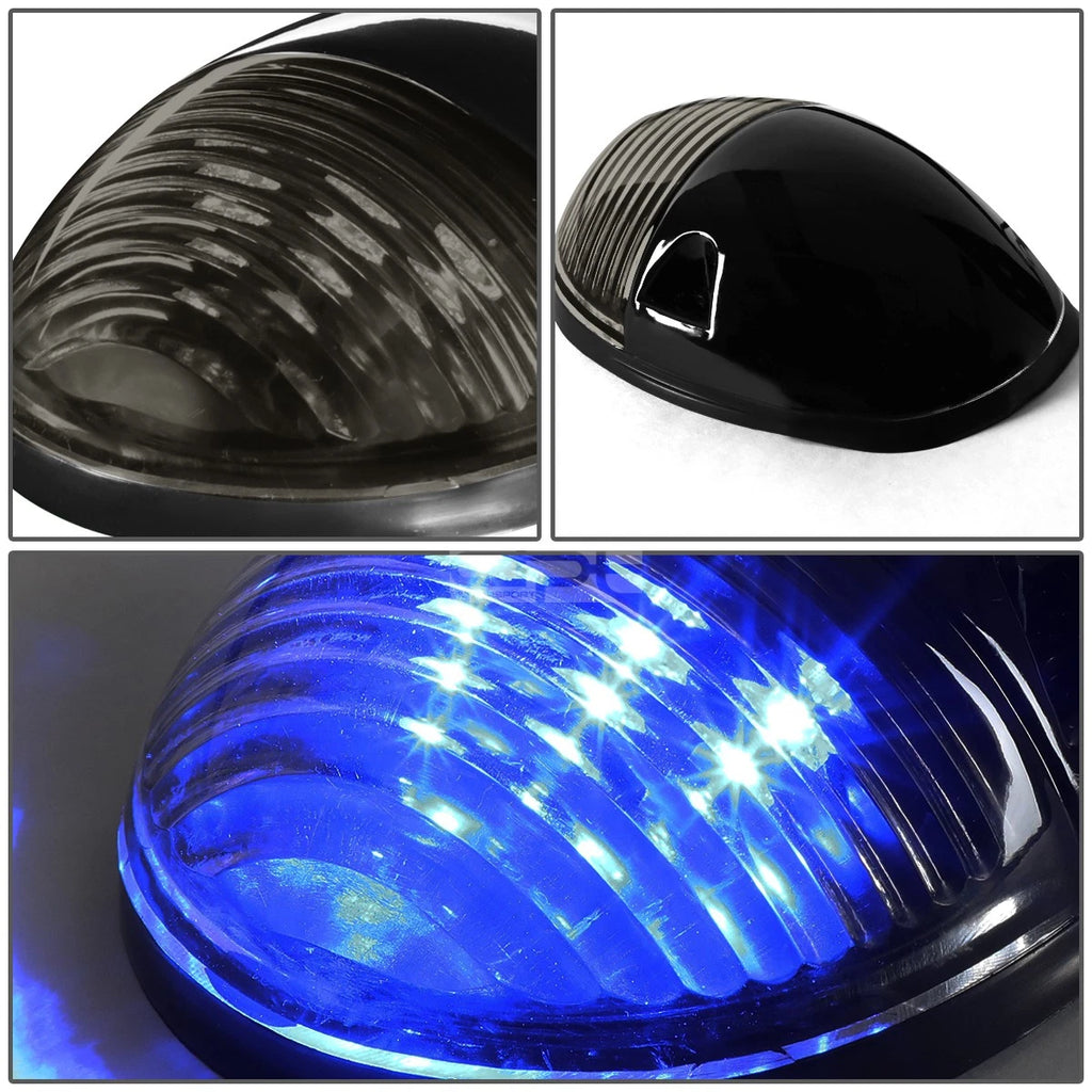 3Pcs Blue LED Cab Roof Running Light for Silverado Sierra (2002–2007)