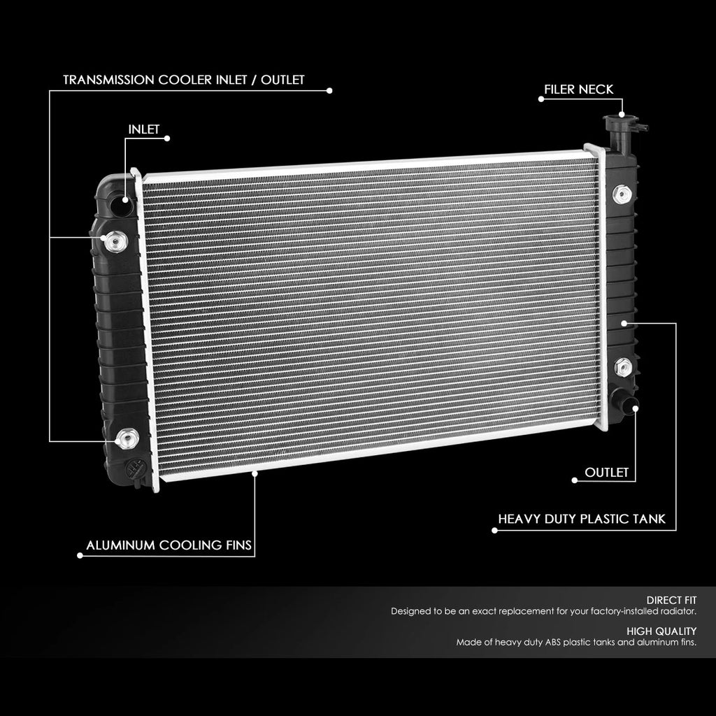 Aluminum Cooling Radiator DPI 1475 for Pontiac Trans Sport Lumina APV (1992–1995)