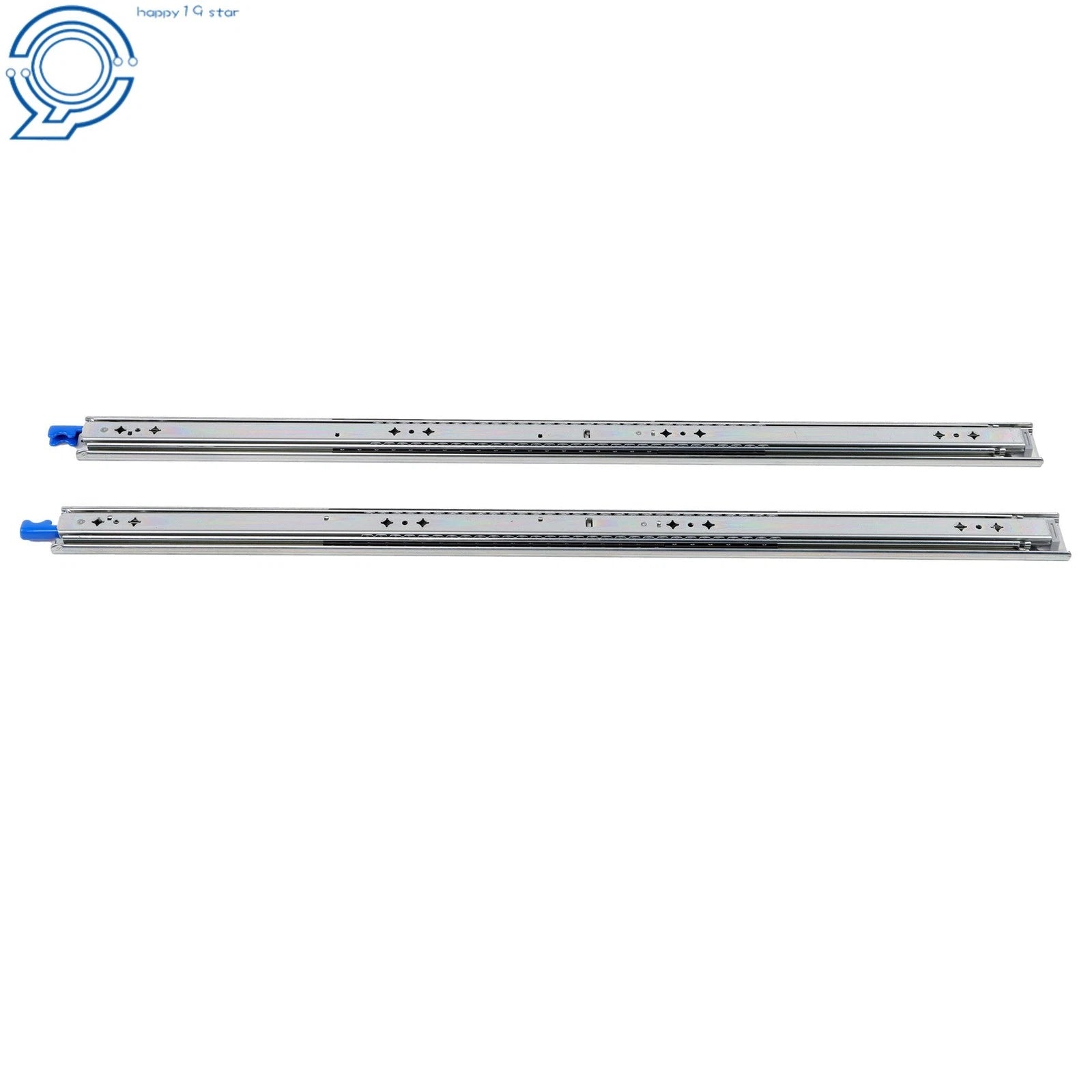 36" Side Mount Drawer Slides Locking 250lb Full Extension Rails for Cabinets