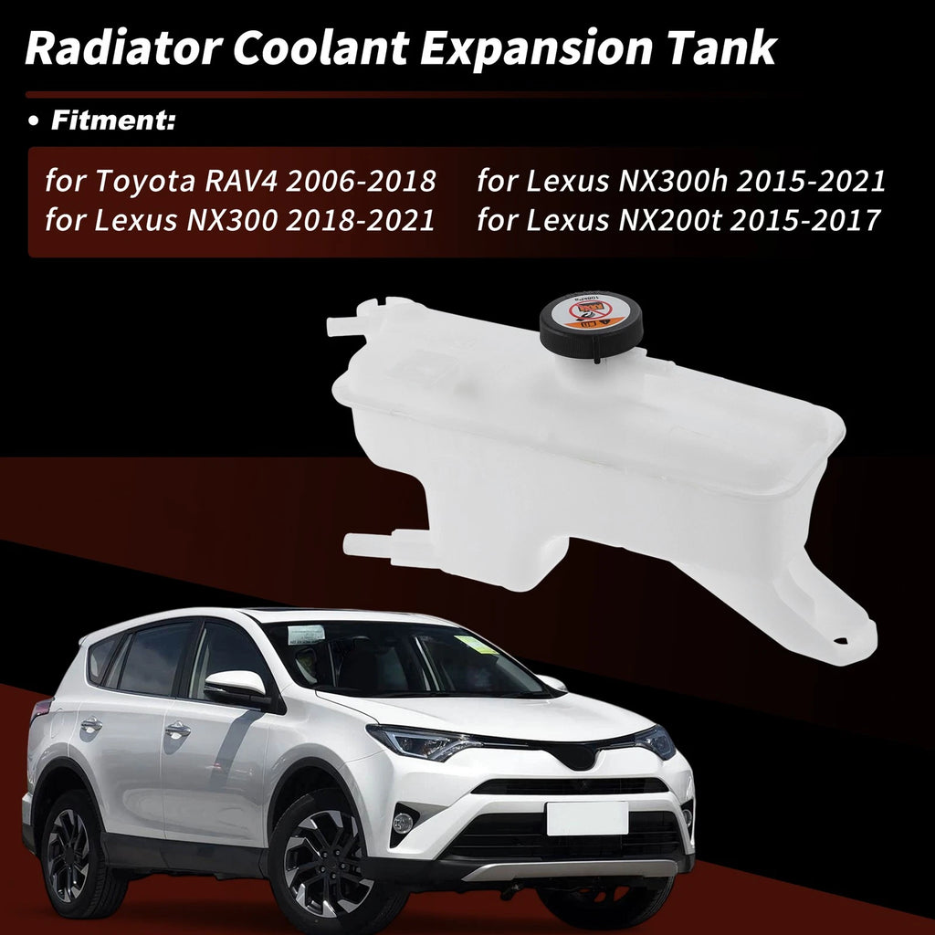 Coolant Expansion Reservoir Tank w/Cap for Toyota RAV4 (2006–2018) 164700V010