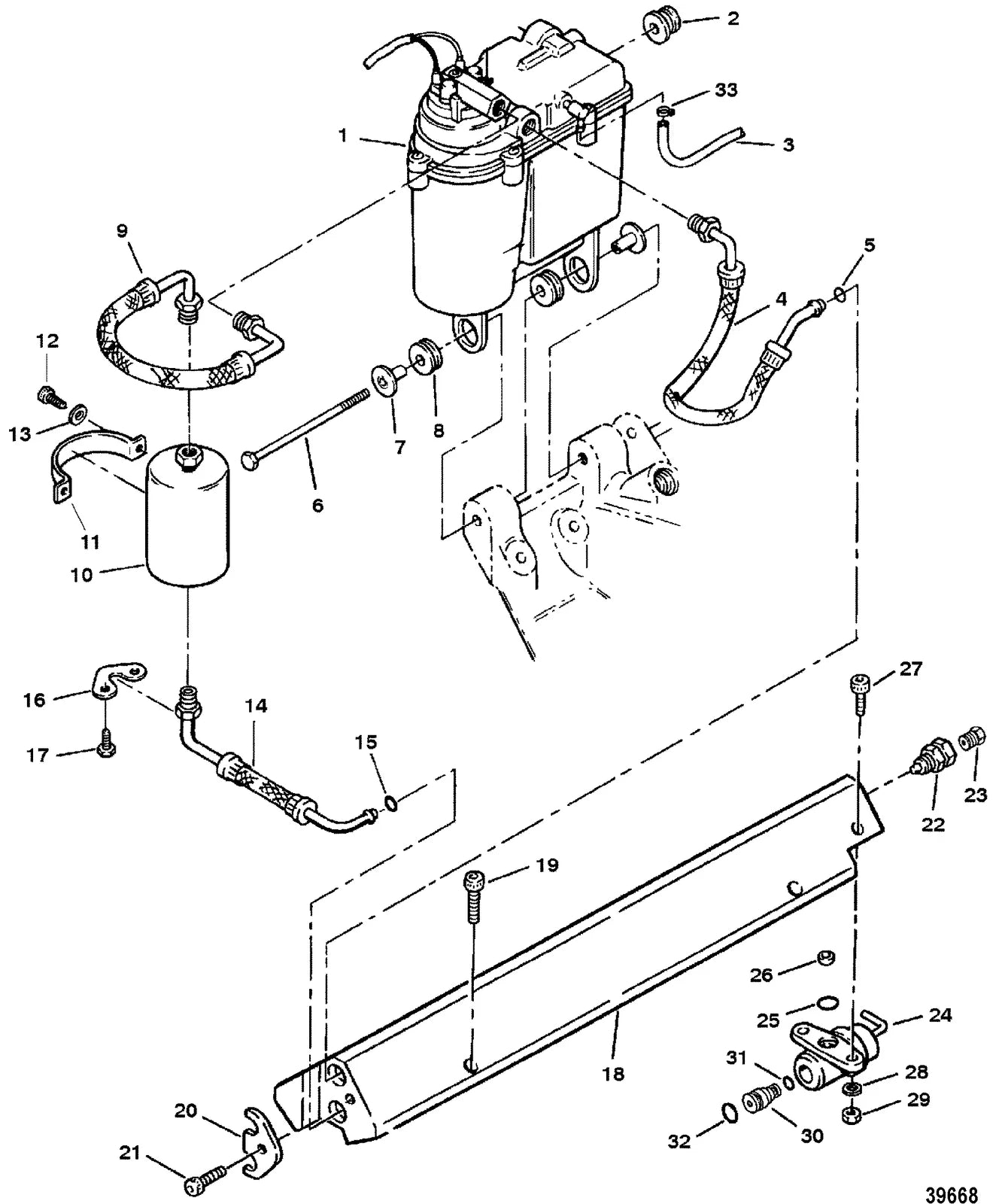 Fuel Pressure Regulator Assembly for Mercury Mercruiser (805227A1)