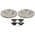 Front Brake Kit 345mm Disc Rotors TRW Pro Low-Met Pads for BMW E39 M5 (1998–2003)