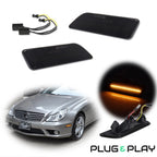 Smoke Lens Amber LED Side Marker Lights for Benz W219 CLS550 CLS63 AMG