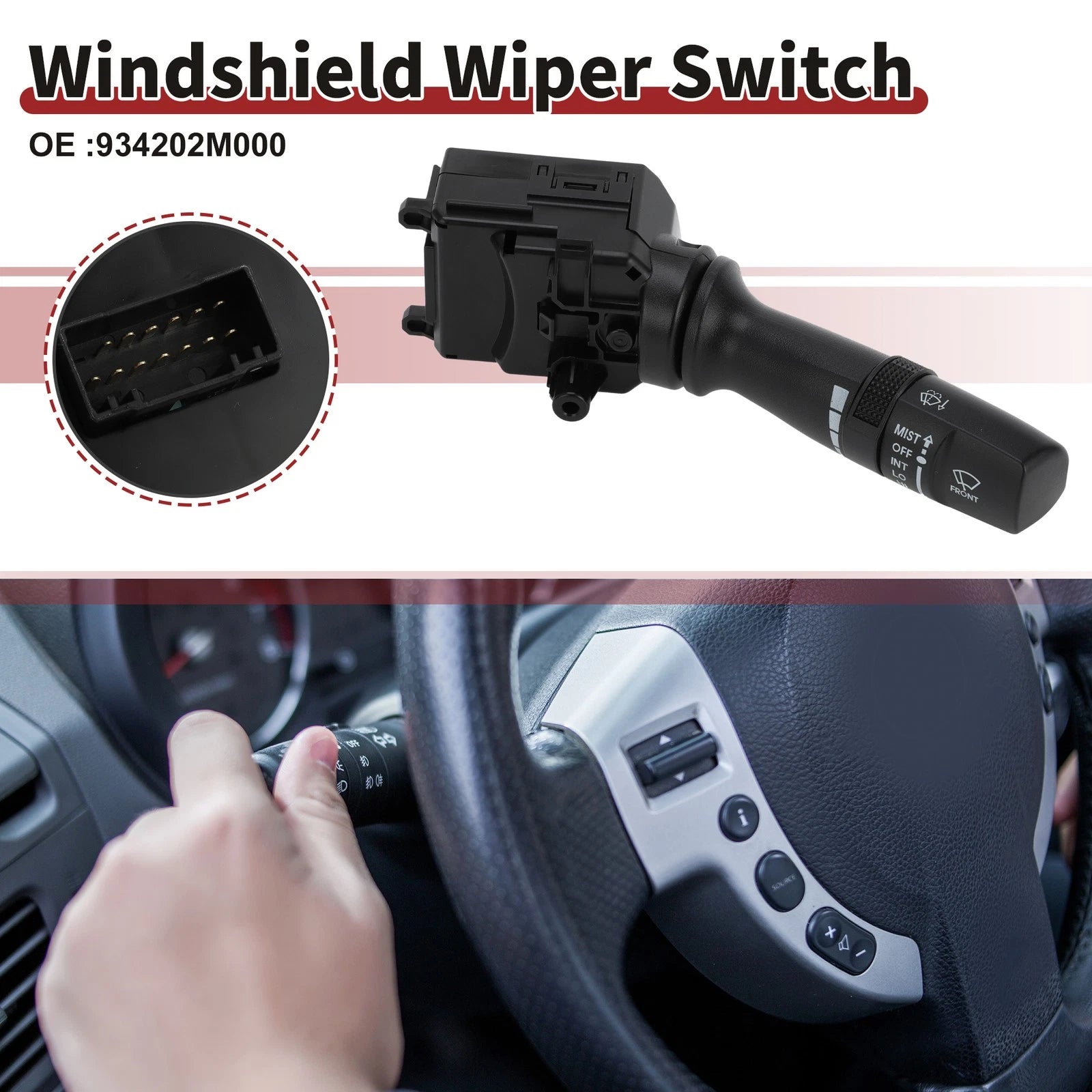 Windshield Wiper Switch for Hyundai Accent (No. 934202M000)