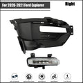 LED Fog Light Lamp Assembly Trim Cover for Ford Explorer (2020–2021)