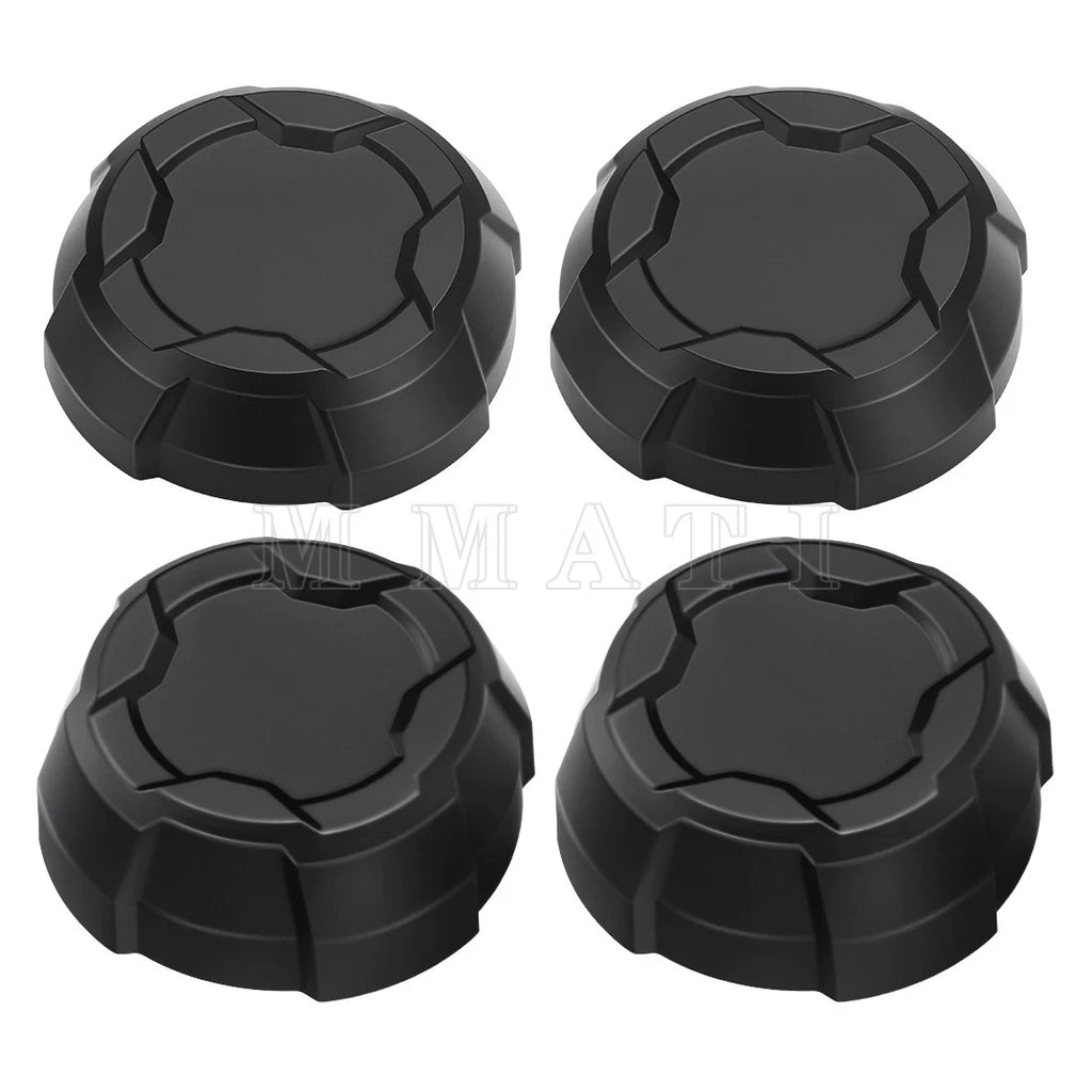 4X Matte Black Rim Caps for Polaris Ranger 570 Crew SP NorthStar (2022–2025)