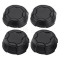 4X Matte Black Rim Caps for Polaris Ranger 570 Crew SP NorthStar (2022–2025)