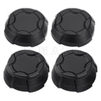 4X Matte Black Rim Caps for Polaris Ranger 570 Crew SP NorthStar (2022–2025)