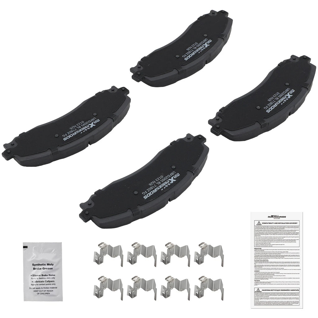 Rear Ceramic Brake Pads Kit for Ford F-250 F-350 Super Duty (2013–2022) D1691