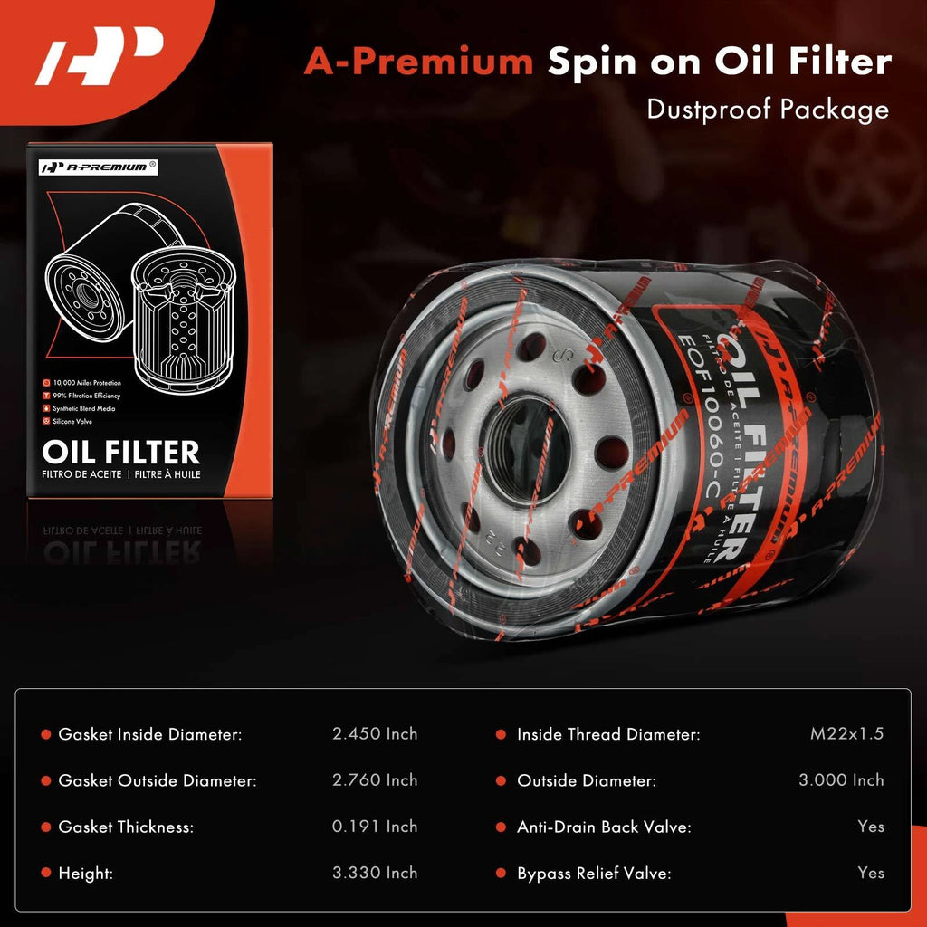 Engine Oil Filter for Chevy Silverado 1500/2500 HD (2007-2013)