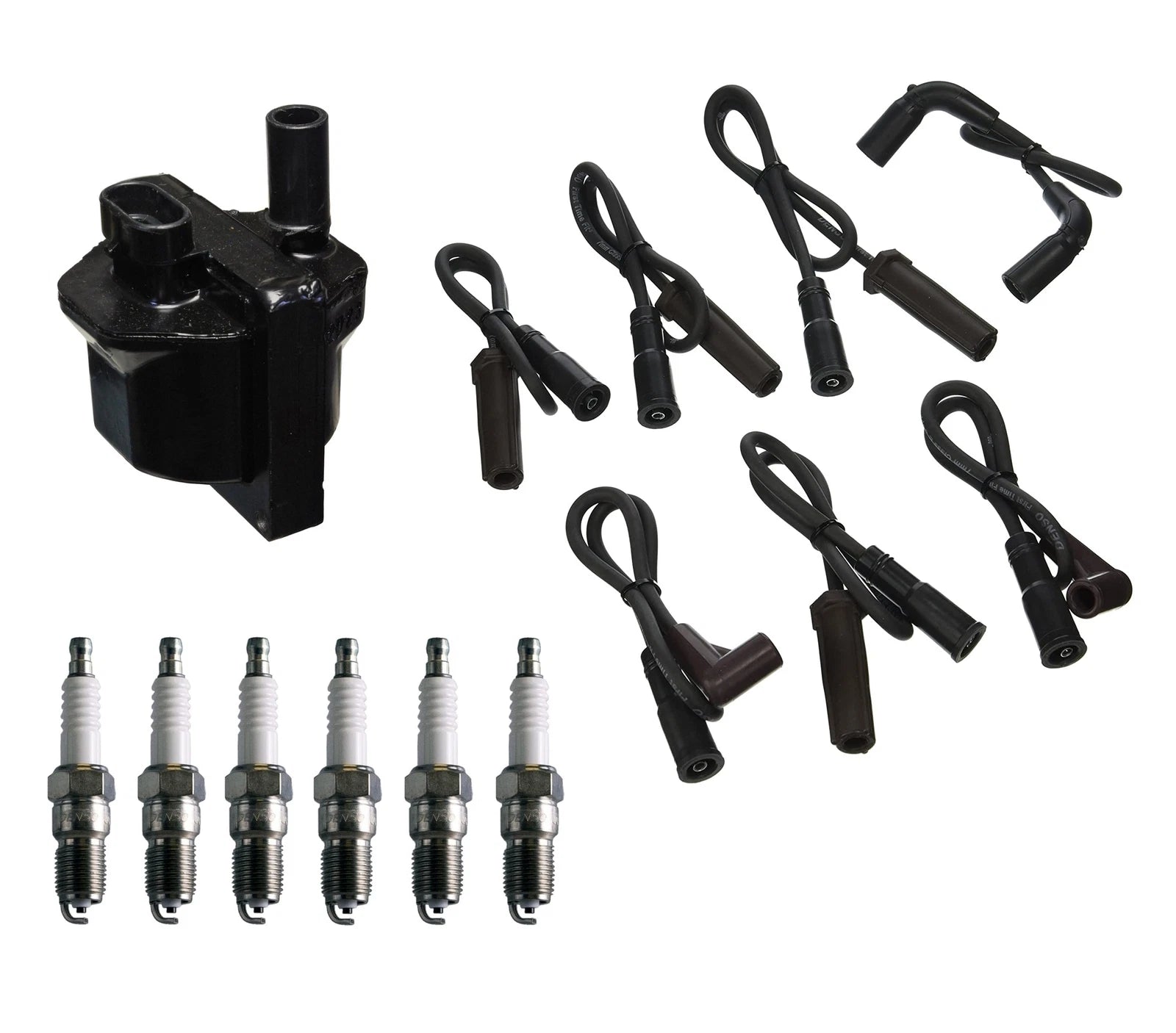 Denso Ignition Coil & Wire Set for Chevy GMC 4.3L V6 (1996–2002)