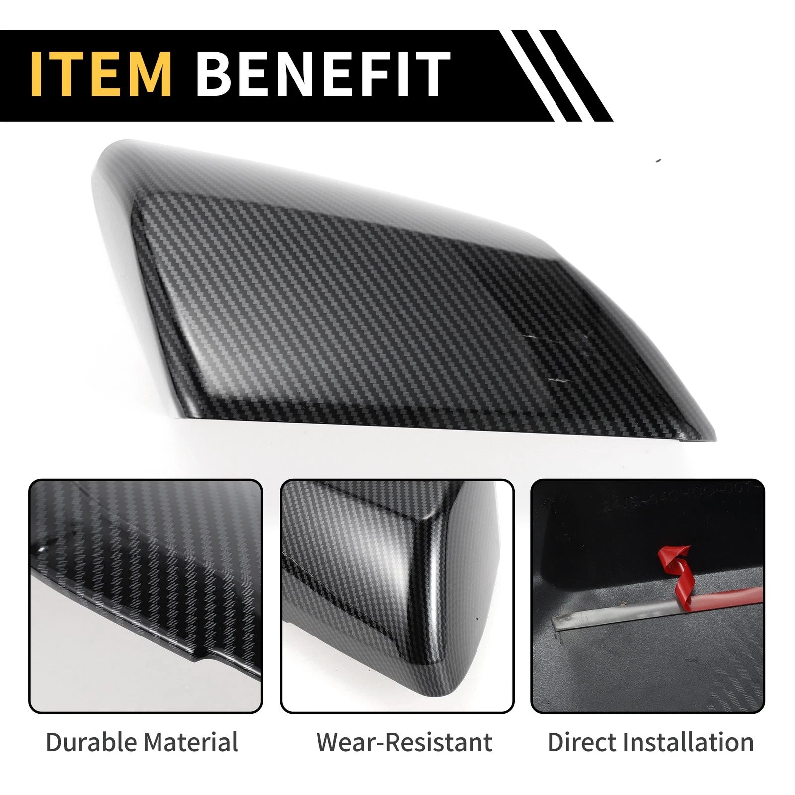 Exterior Rearview Mirror Cover for Chevy Colorado (2023–2024) Carbon Fiber
