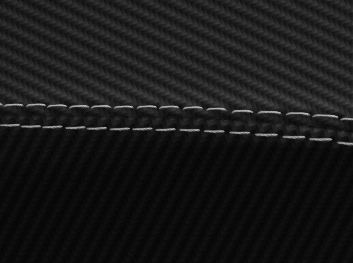 Console Armrest Cover for Dodge Dakota (2008–2011) PVC Carbon Gray Stitch