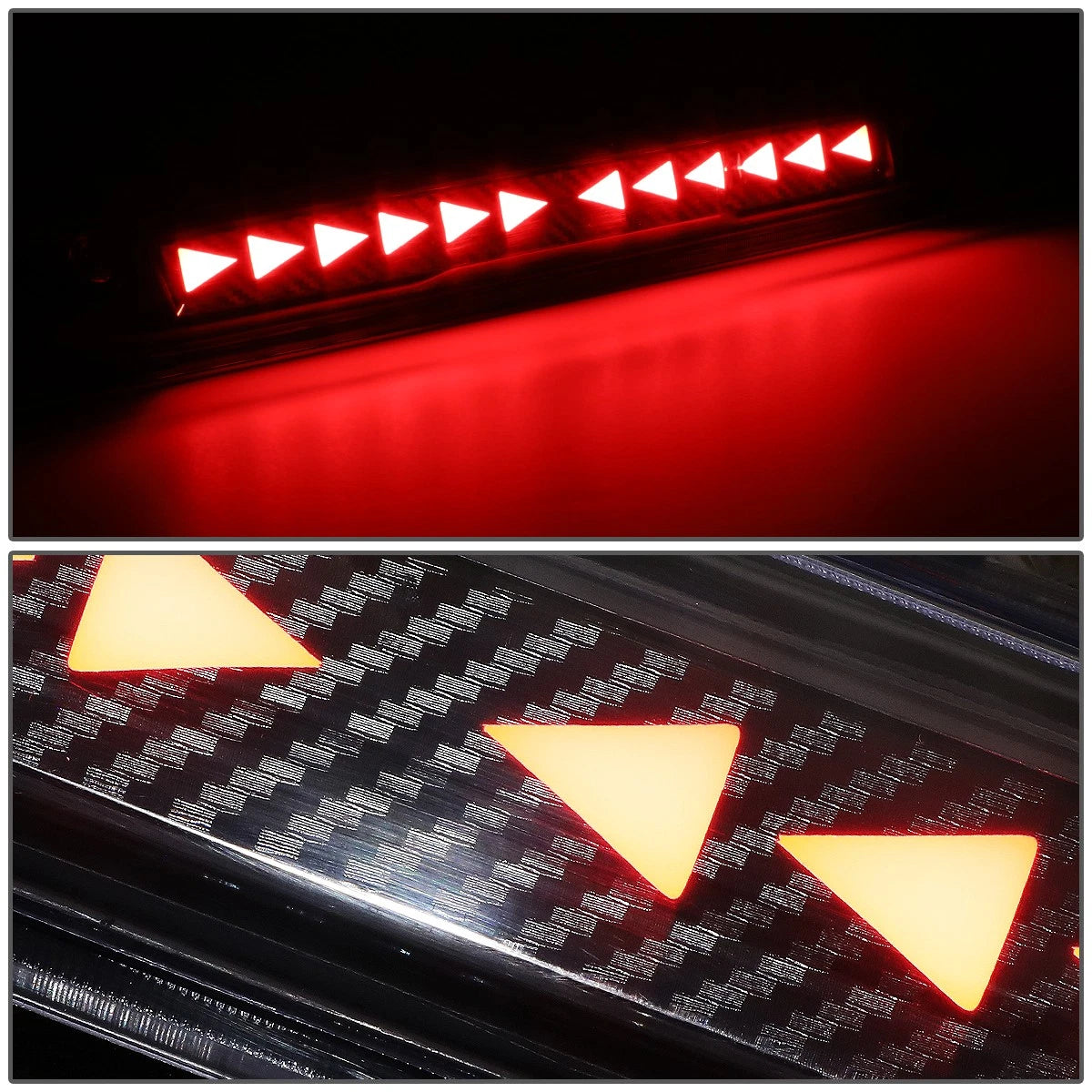 Chasing Triangle LED 3rd Brake Light Lamp for Silverado Sierra (2007–2014)