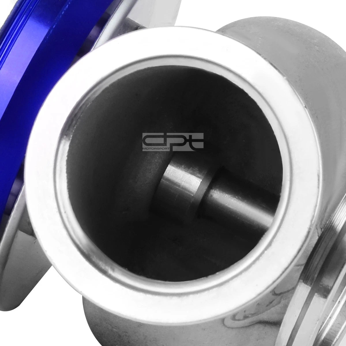 Universal 40mm Turbo V-Band Wastegate Bypass Exhaust + Spring Blue