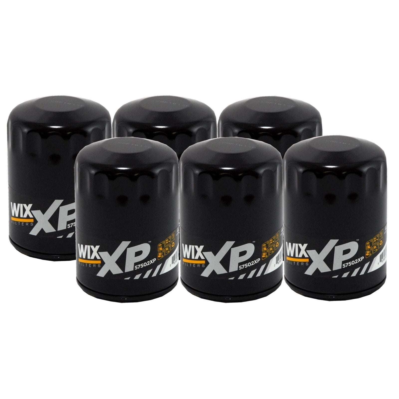 Set of 6 Engine Oil Filters for Ford Mazda Lincoln Mercury (Spin-On)