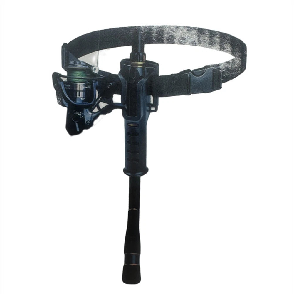 Fishing Waist Belt with ABS Rod Holder for Universal Use (Adjustable)