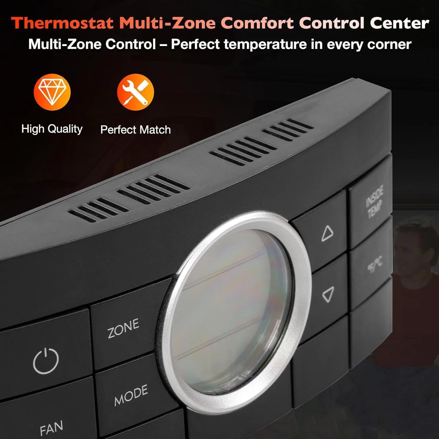 Multi-Zone Thermostat for Dometic RV (10-Button Control)