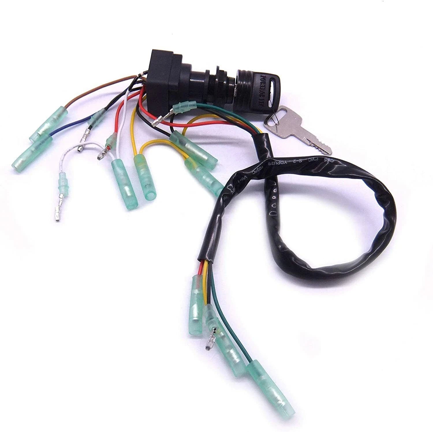 Ignition Switch Key Assembly for Yamaha Outboard Motor Control Box (703-82510-43-00)