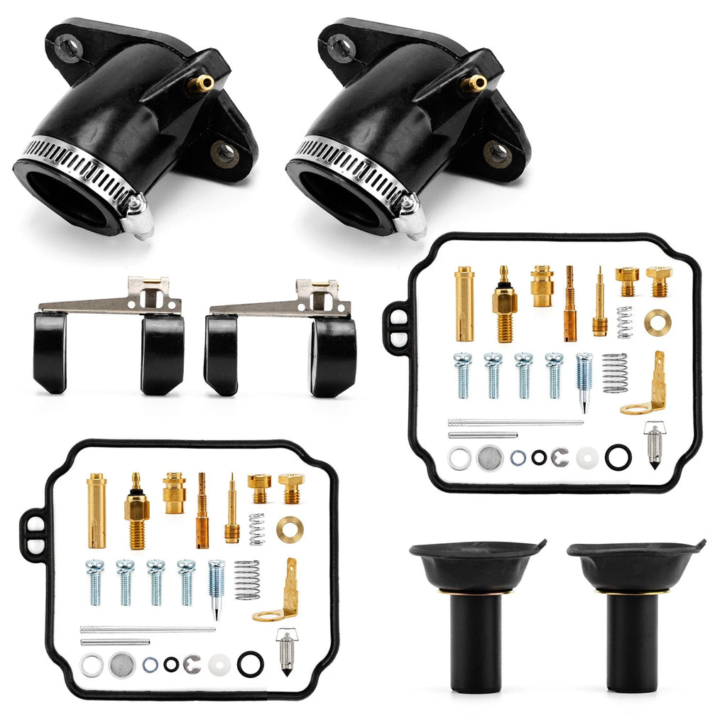 2X Carb Repair Kit with Intake Manifold for Yamaha V Star 650 (1998–2016)
