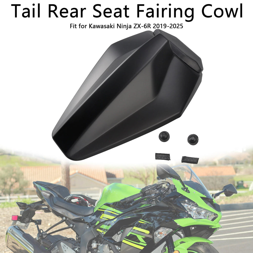 Racing Tail Rear Seat Fairing Cowl for Kawasaki ZX6R (2019–2025) Matt Black