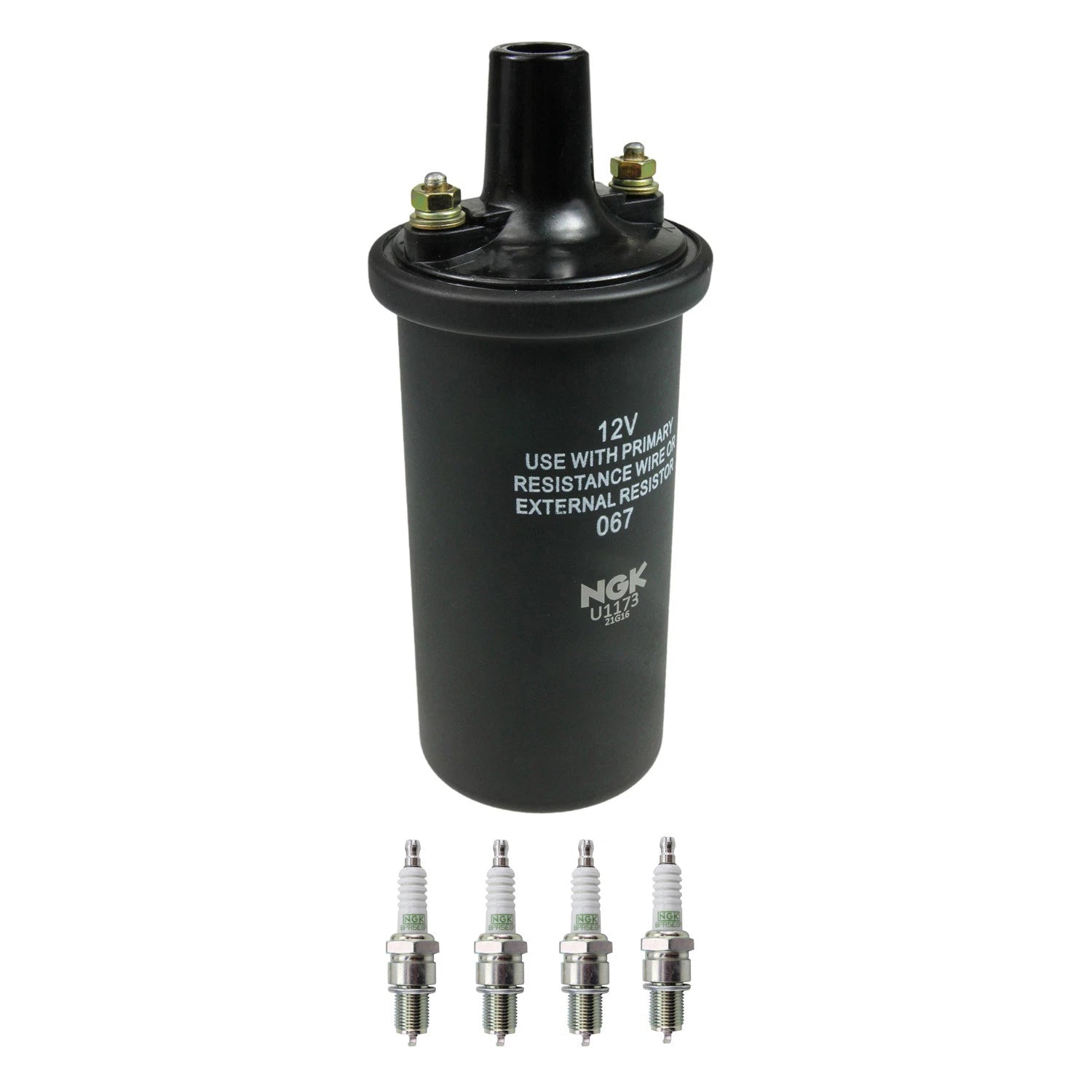 Set of 4 NGK Ignition Coils & Platinum Spark Plugs for Toyota B2000 Celica Corolla Tercel (1980–1999)