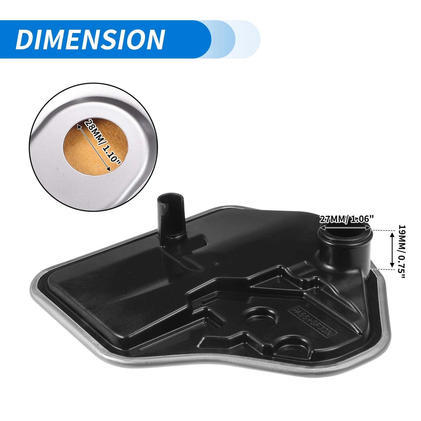 Transmission Fluid Filter Oil Pan for Chevrolet Spark (No. 3530352020)