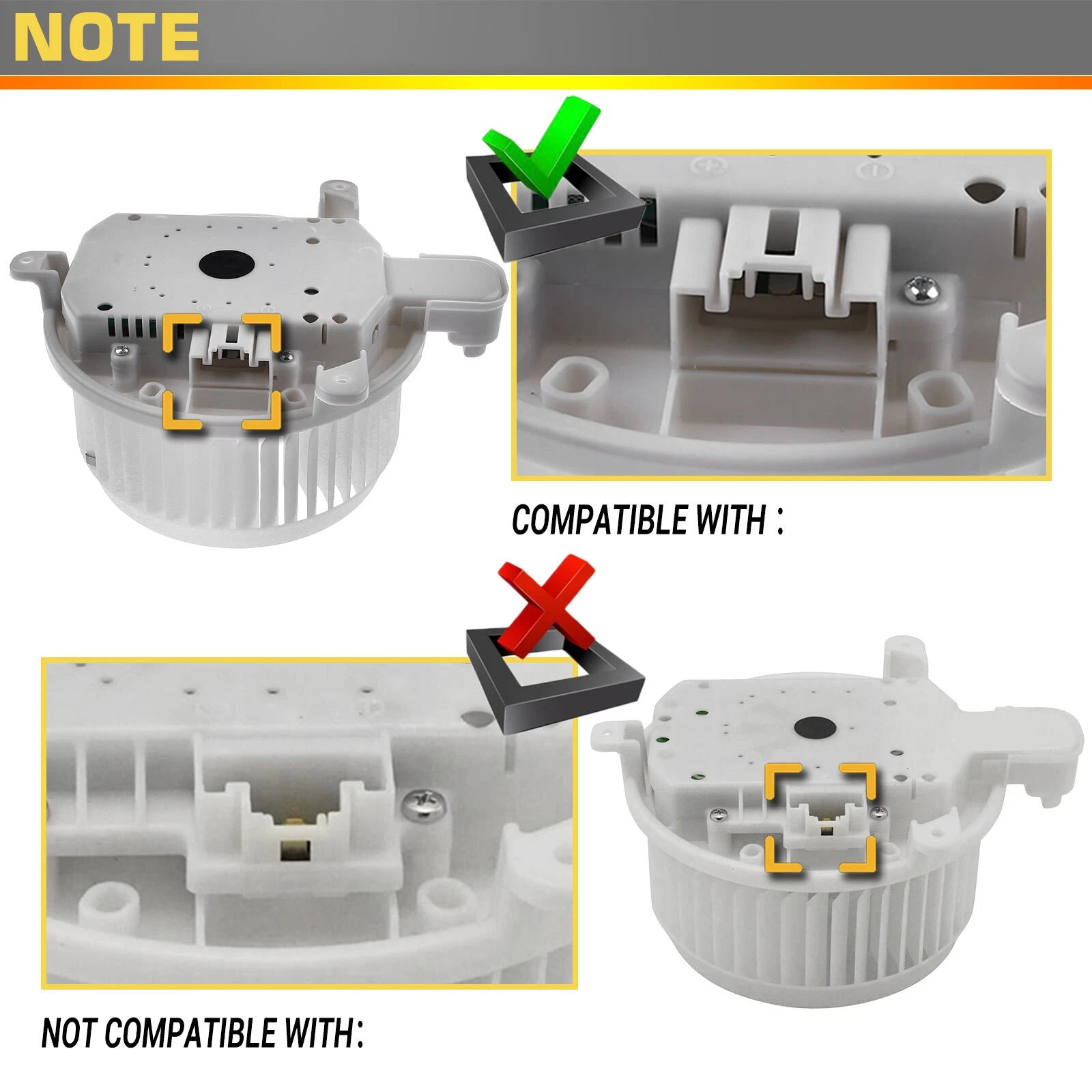 HVAC Blower Motor with Brushless Motor for Toyota Sienna (2011–2020)