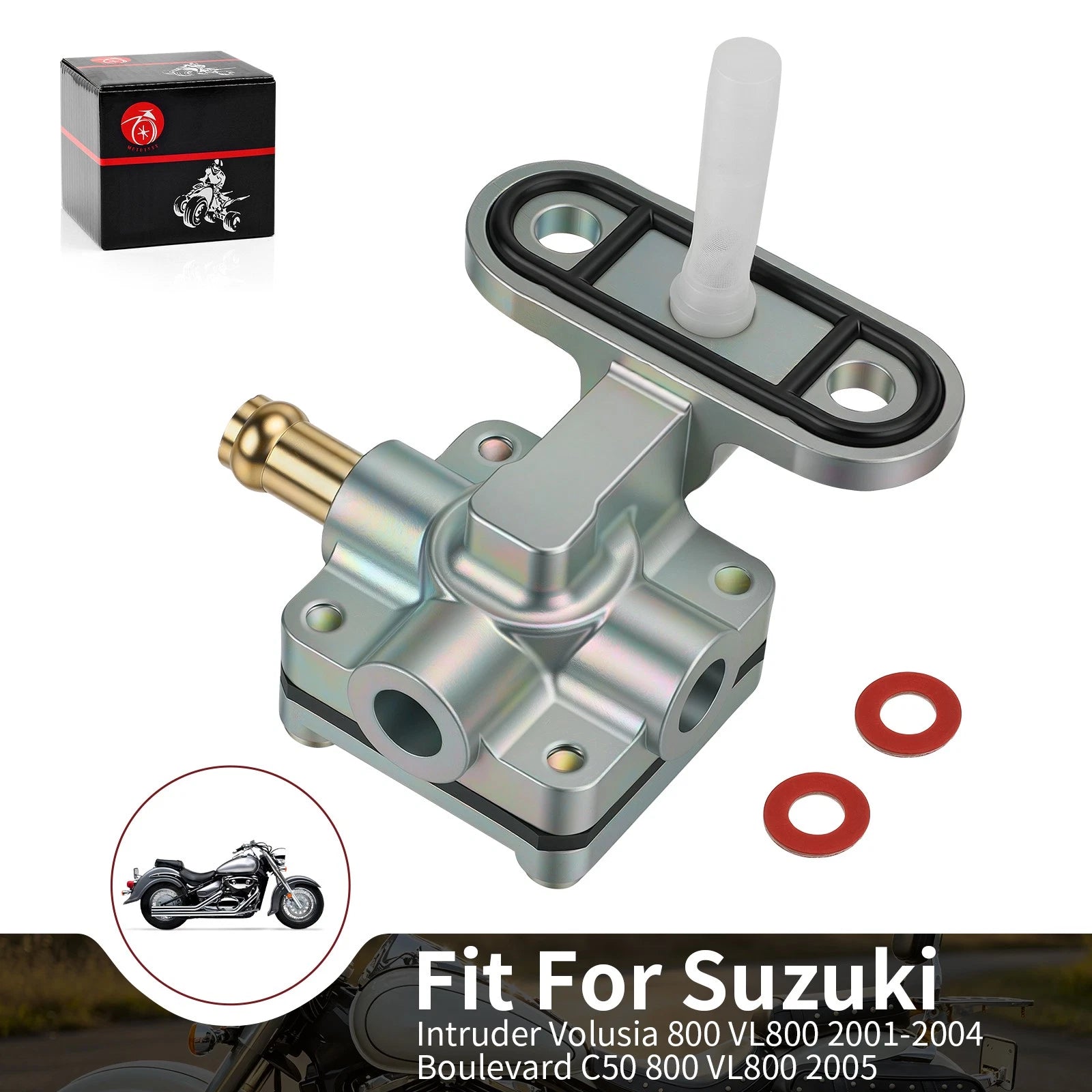 Petcock Fuel Valve for Suzuki VL800/Z C50 Intruder Volusia (2001–2005)