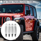 Door Handle Cover Trim for Toyota Highlander (2014–2019) Silver Tone