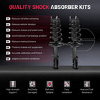 Rear Shocks Struts with Coil Spring for Toyota Camry & Avalon (2007-2012)
