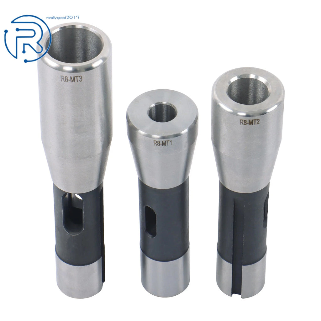 3 Pack R8 Shank to Morse Taper MT1 Adapter