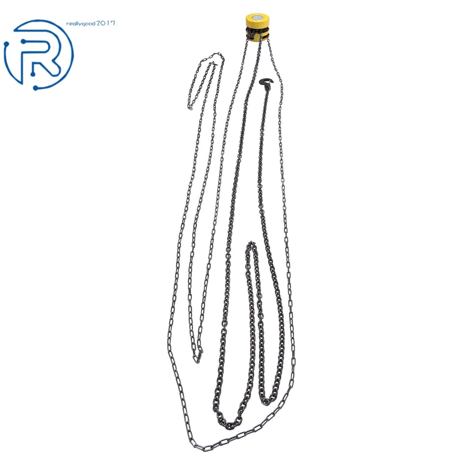 1 Ton Manual Hand Chain Hoist for (20ft Lift, 2200lb Capacity)