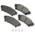 Set of 4 Akebono ProACT Rear Ceramic Disc Brake Pads for Lexus GS350 (2013–2016)