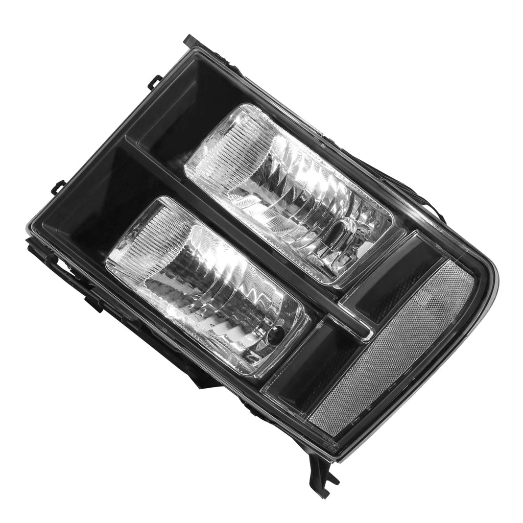 Set of 2 Black Headlights for GMC Sierra 1500 2500HD 3500HD (2007–2013)
