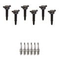 Set of 6 Ignition Coils & NGK Spark Plugs for Ford Escape Fusion Mariner (V6)