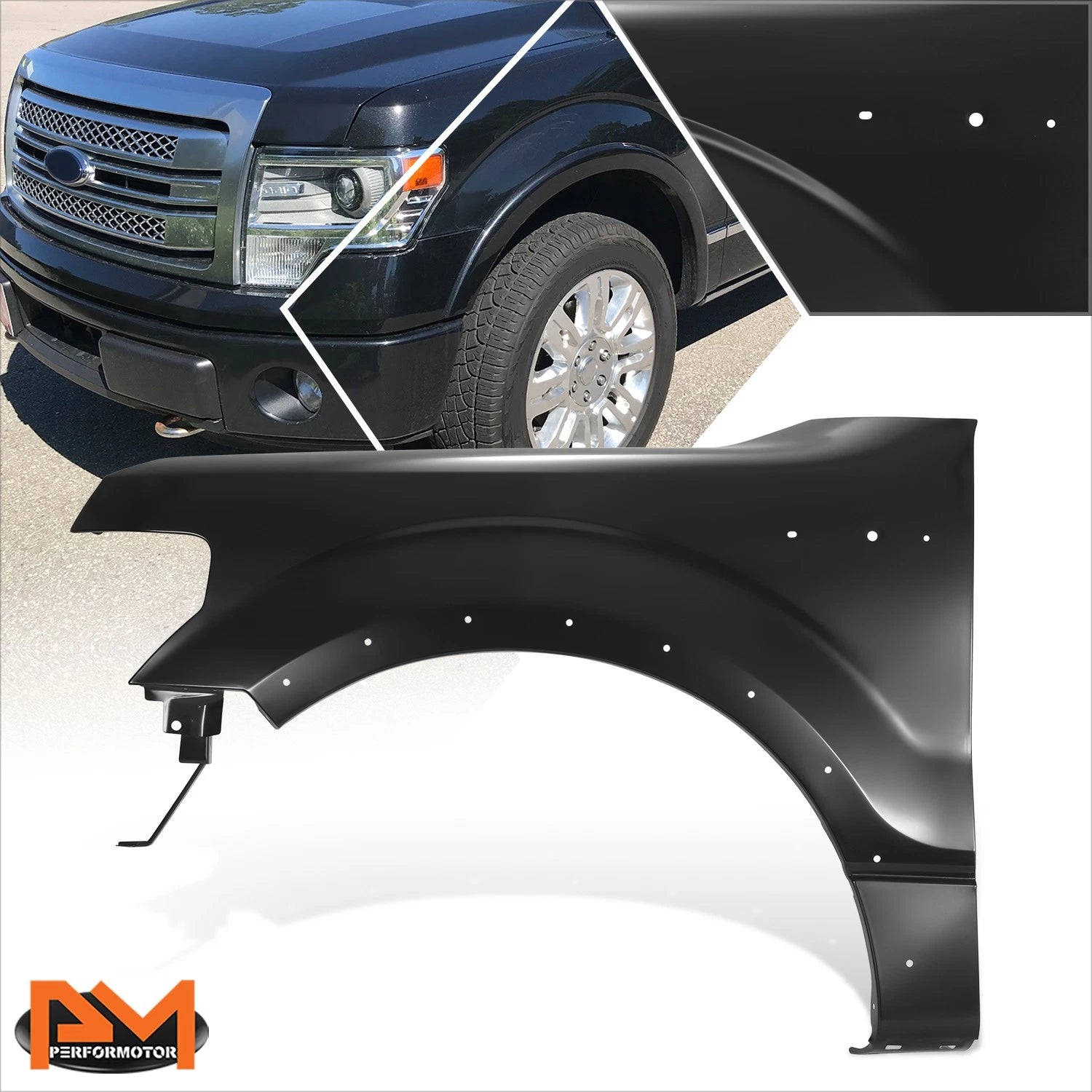 Fender Panel for Ford F150 (2009–2014) Left Side w/Wheel Opening Moulding