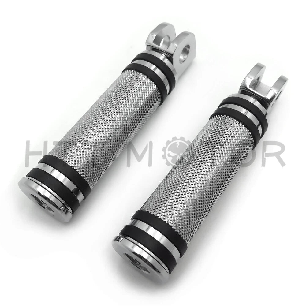 Diamond Chrome Footpegs Footrest for Kawasaki Vulcan 900, Suzuki Marauder (1)