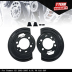 Set of 2 Rear Disc Brake Dust Shields for Hummer H2 (2003–2007)