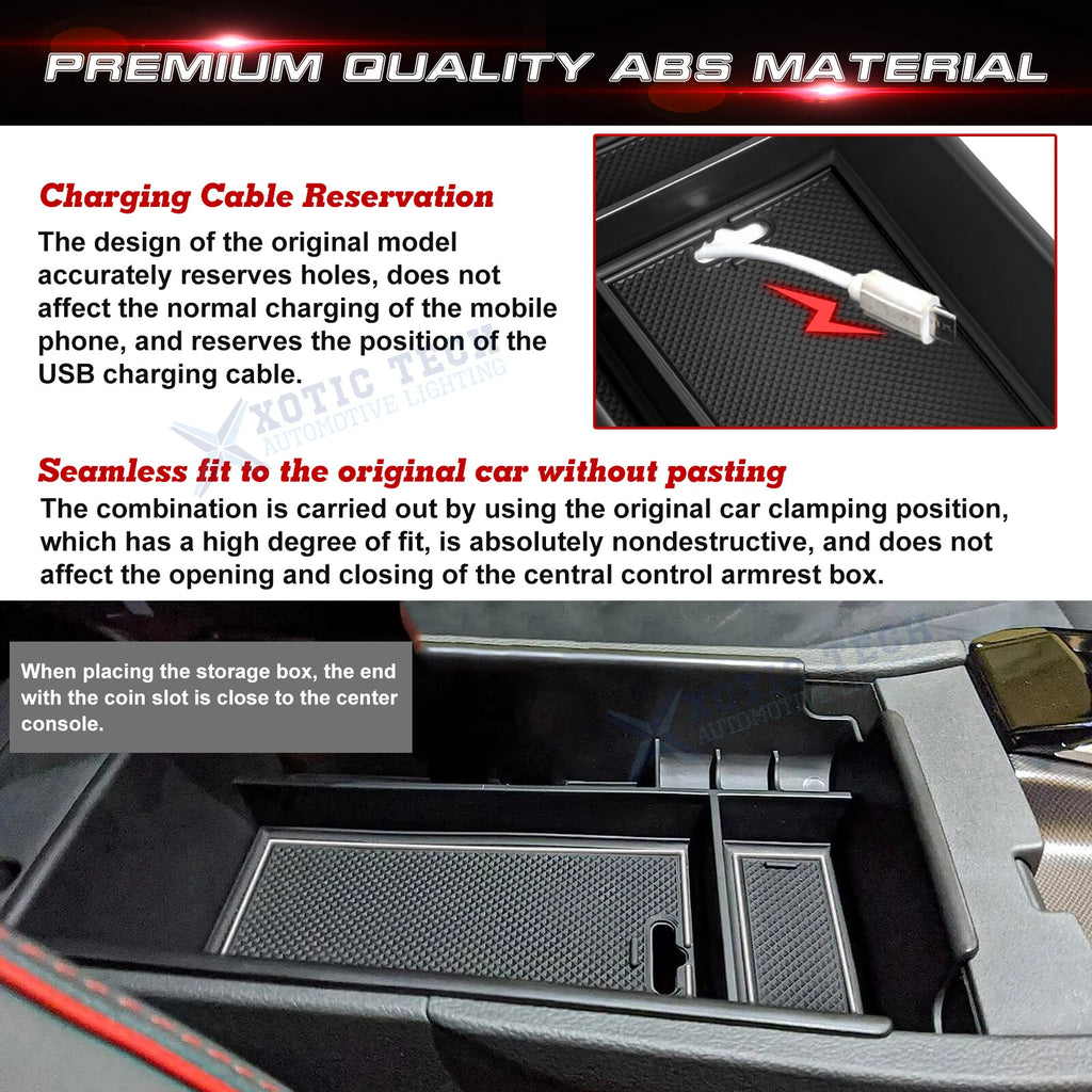 Armrest Storage Coin Box Container for Hyundai Sonata N-Line/Limited (2020-2023)
