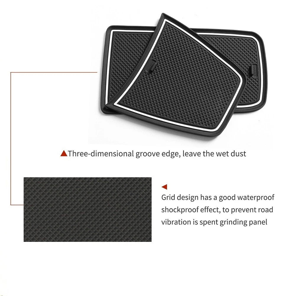 NonSlip Car Gate Slot Mat for Chevrolet Trax (2024) Door Groove Pad