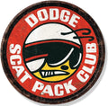 Dodge Scat Pack Metal Round Sign 12” for Mopar HEMI (#2834)