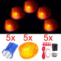 5X Round Amber Roof Marker Running Light Cover for Chevrolet