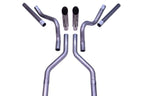 Dual Exhaust Kit for Suburban Yukon (1969–1972) No Muffler Slash Clamp Corner Exit