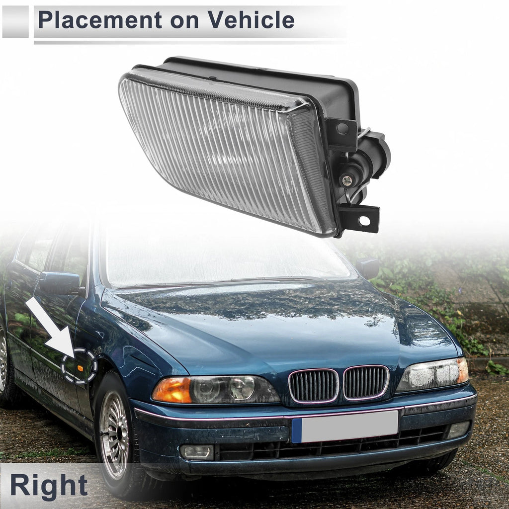 Right Front Bumper Side Marker Light Cover for BMW E39 Z3 (1997–2002) No. 63178360576