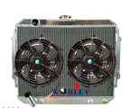 2 Row Aluminum Radiator + Fan for Mitsubishi Triton 3.0L (1990-1996)