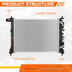 Full Aluminum Core Radiator for Venue (2020–2026) DPI-13890
