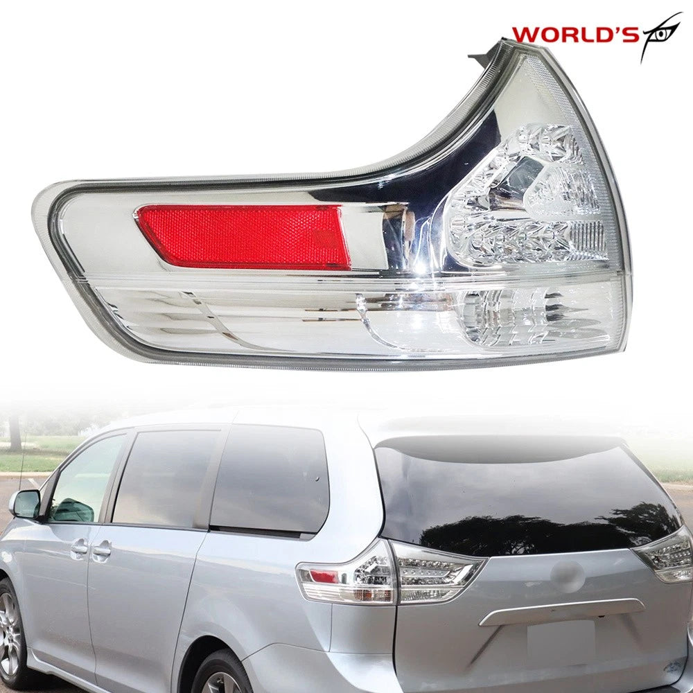 Left Outer Tail Light Brake Lamp Assembly for Toyota Sienna (2011–2015)