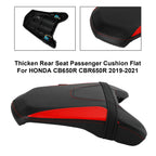 Tail Rear Seat Passenger Cushion Flat Red for Honda CB650R CBR650R (2019–2023)