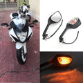 Rearview Mirrors w/Turn Signals for Suzuki GSXR600 GSX-R750 GSXR1000 (2002–2015)